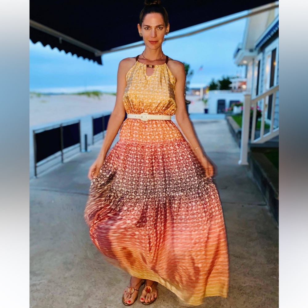 Cynthia Steffe Silk Maxi Dress
